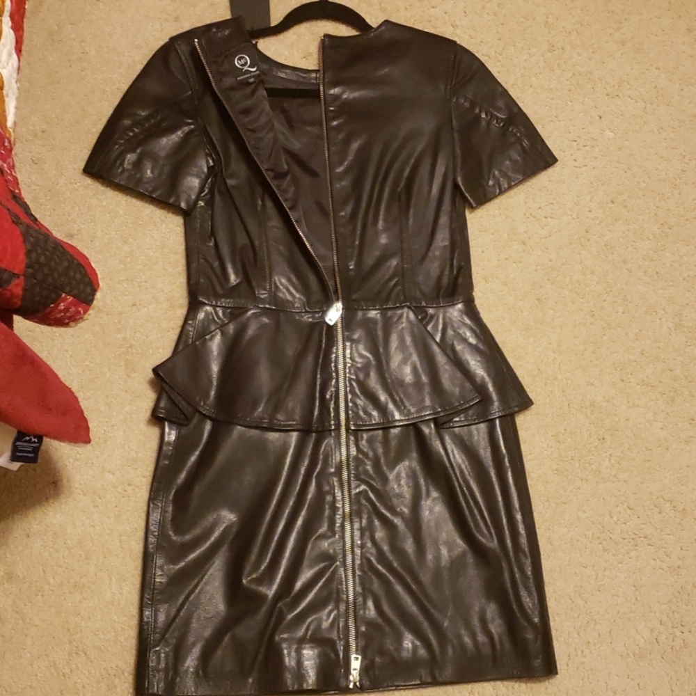 Alexander Mcqueen NWT real leather structured badazz dress SEE MEASUREME… - Picture 7 of 16